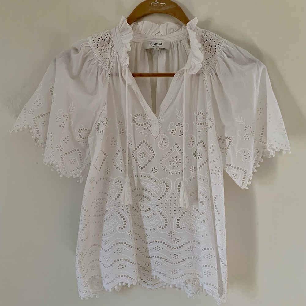 SEA New York White Blouse